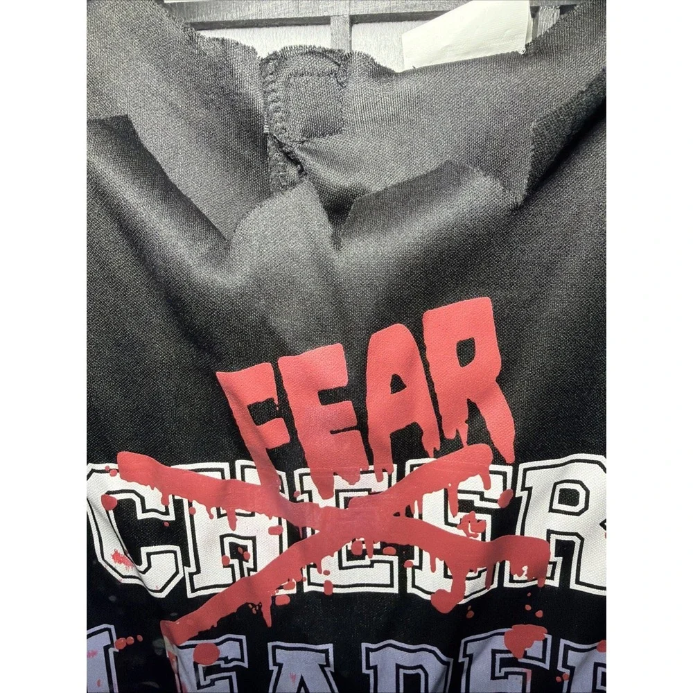 Fear Leader Zombie Cheerleader Dress Costume Size:Medium (7-8)